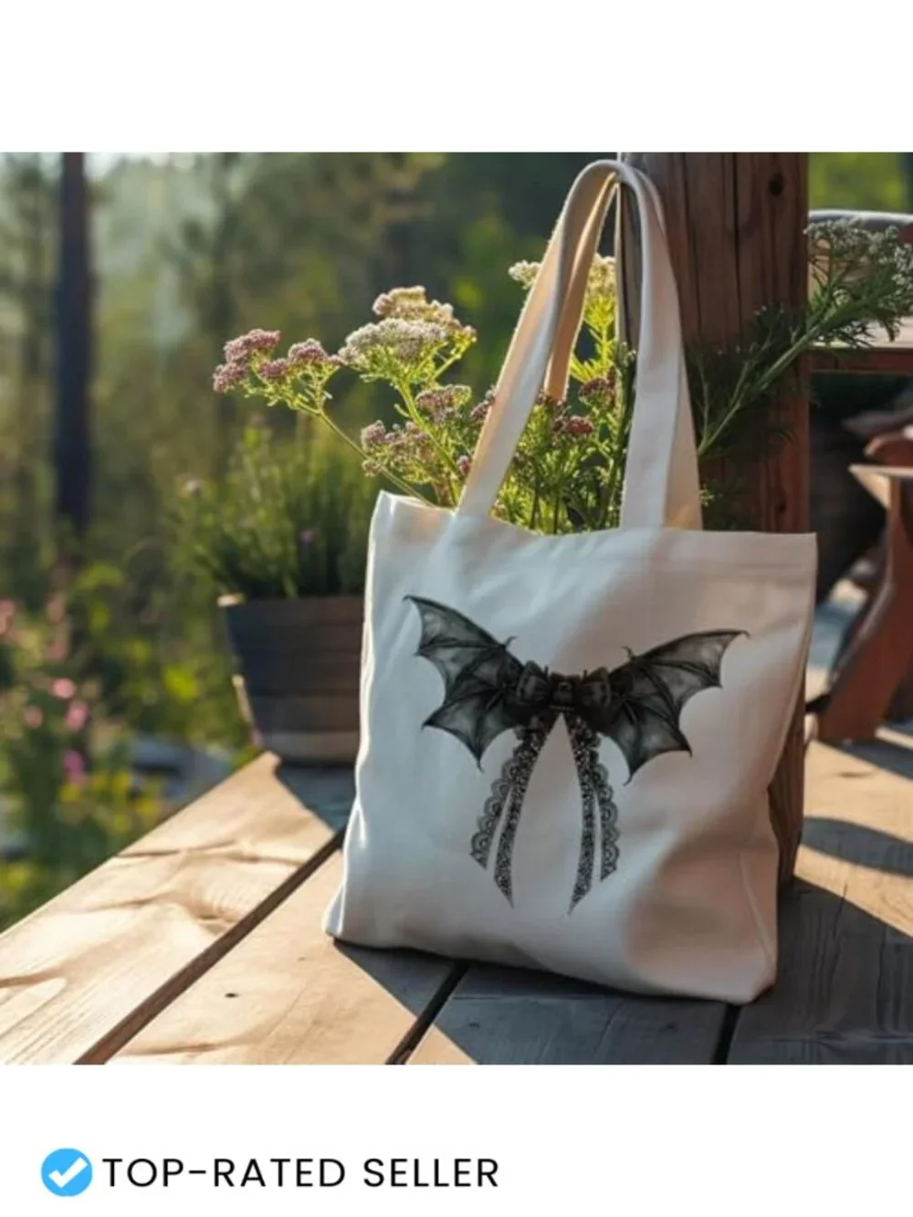 Canvas Reusable Tote Bag Cotton Polyester Shoulder Bag